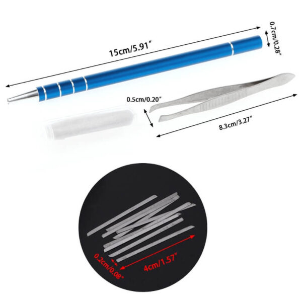 Etyling Accessory Pro Sculptura Shaver Pen Tweezer 10 Laminae For Hair Supercilia Barbae Graphic New 5