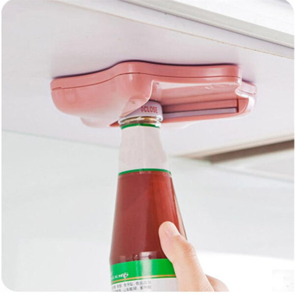 Wall Inbolt Screw Plastic Jar Opener Under Kitchen Cabinet Counter Top Lid Remover Arthritis Pack Fit
