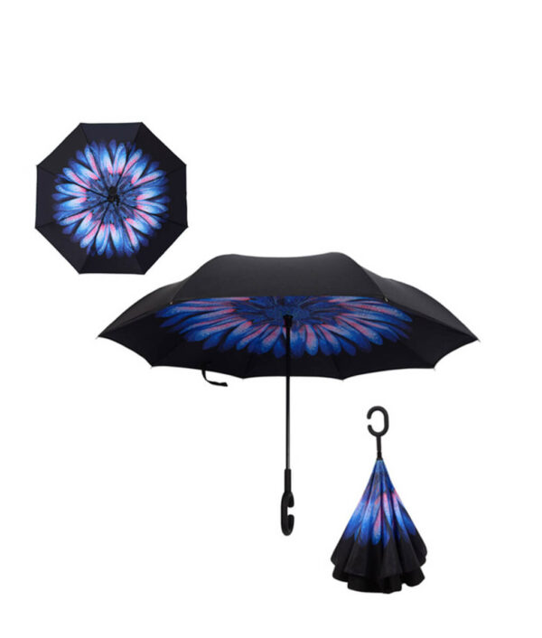 Yesello Folding Reverse Umbrella Double Layer Inverted Windproof Rain Car Umbrellas For Women.jpg 640x640 1