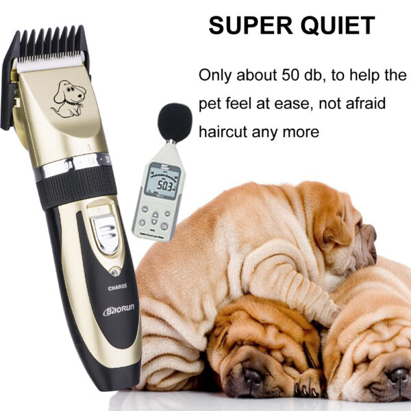 2018 Professionelle Fleeg Kit Nofëllbar Pet Cat Dog Hoer Trimmer Héich Qualitéit Elektresch Clipper Shaver Set 3