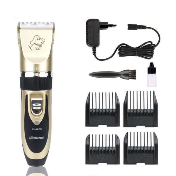 2018 Professionelle Fleeg Kit Nofëllbar Pet Cat Dog Hoer Trimmer Héich Qualitéit Elektresch Clipper Shaver Set 6