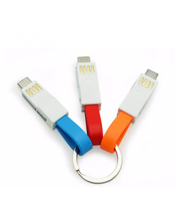 3 in 1 พวงกุญแจ USB สายชาร์จแม่เหล็ก Sync Data Cable สำหรับ iPhone Android Type 2 800x800 1