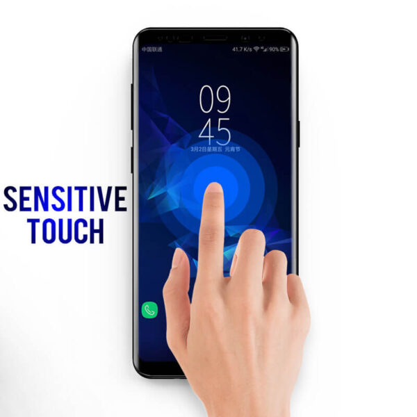 AZV 6D Screen Protector ho an'ny Samsung Galaxy S8 S9 Note8 Curved Edge Glass ho an'ny Samsung S9 6