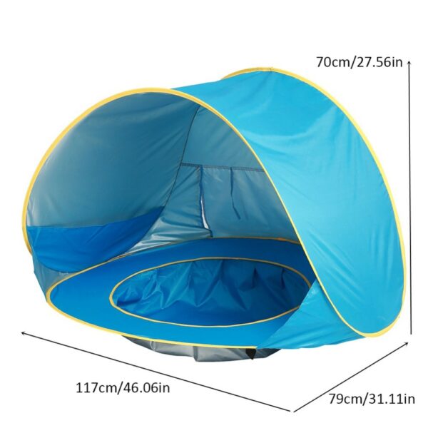 Baby Beach Tent Pop Up Portable Shade Pool UV Protection Sun Shelter for Infant 4