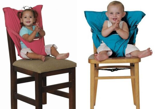 Baby Chair Portable Infant Seat Product Kan-anan Lunch Chair lingkuranan nga Kaluwasan Belt Feeding Taas nga Chair Harness 2
