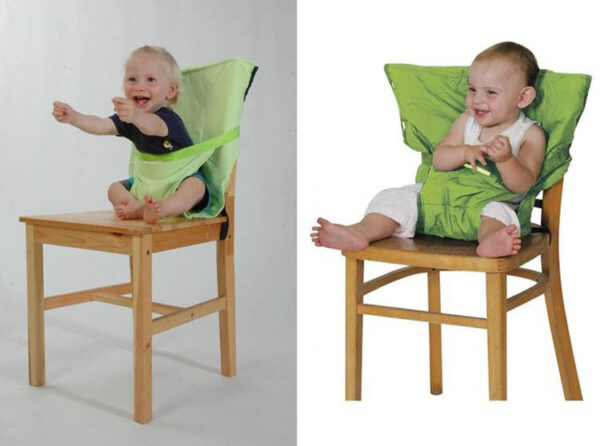 Baby Chair Portable Infant Seat Product Kan-anan Lunch Chair lingkuranan nga Kaluwasan Belt Feeding Taas nga Chair Harness 3