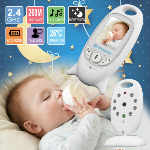 Baby Sleeping Monitor Color Video Wireless with camera baba electronic Security 2 Talk Nigh Vision IR