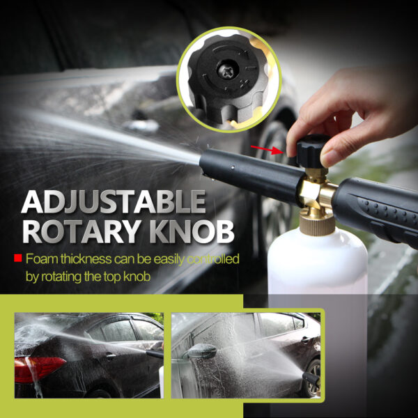 Car Styling Foam gun car wash Pressure Washer Jet Wash 1 4 Quick Release Adjustable Snow 2