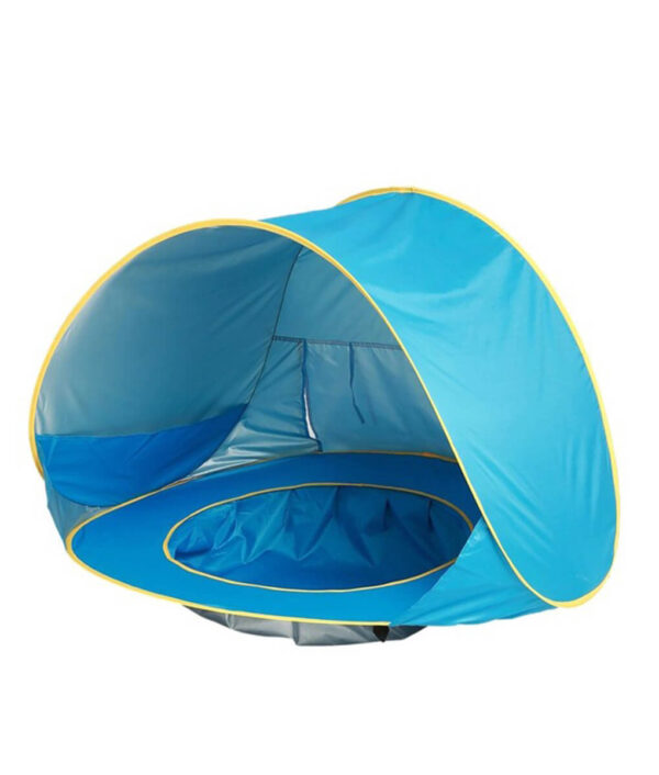 Children Waterproof Pop Up Awning Tent Baby Beach Tent UV protecting Sunshelter with Pool Kids