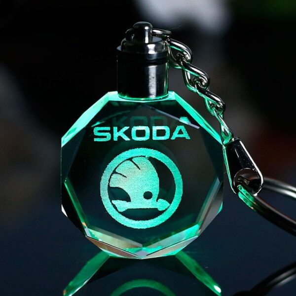 Customized Car Logo Keychain Laser Engraved Crystal Keyring Styling Keychain with Colorful LED Light Souvenir Gift 26.jpg 640x640 26