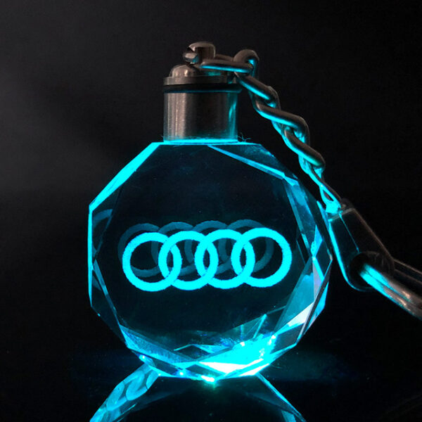 Customized Car Logo Keychain Laser Engraved Crystal Keyring Styling Keychain with Colorful LED Light Souvenir Gift 29.jpg 640x640 29