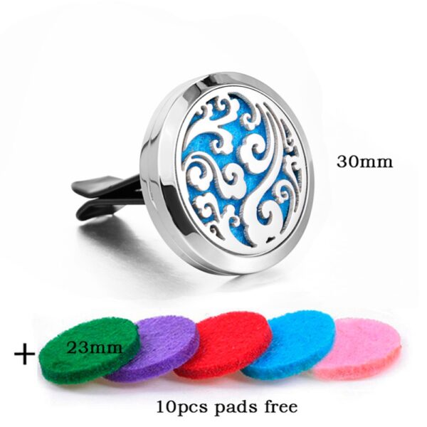 Dream Catcher Tree Stainless Steel Locket Car Clips Accessories Essential Oil Aromatherapy Diffuser Locket Pendant Car 4