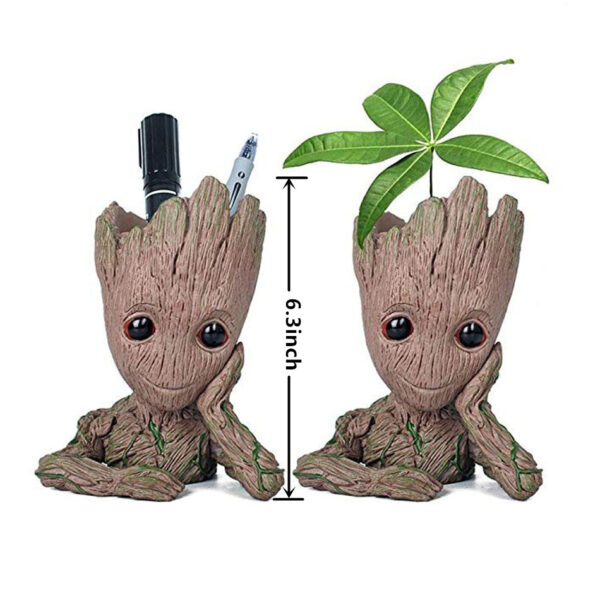 Pag-drop sa Baby Groot Flowerpot Flower Pot Planter Action Figures Mga Tigbantay sa Galaxy Toy Tree 2