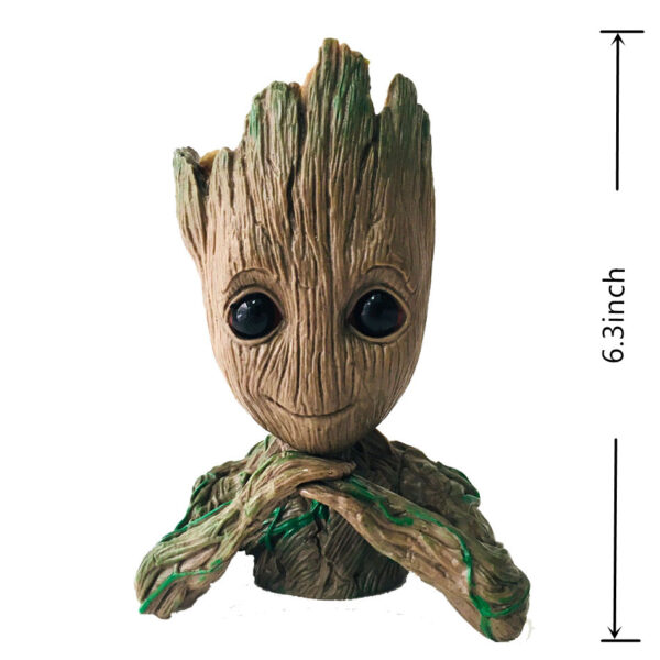 Pag-drop sa Baby Groot Flowerpot Flower Pot Planter Action Figures Mga Tigbantay sa Galaxy Toy Tree 4