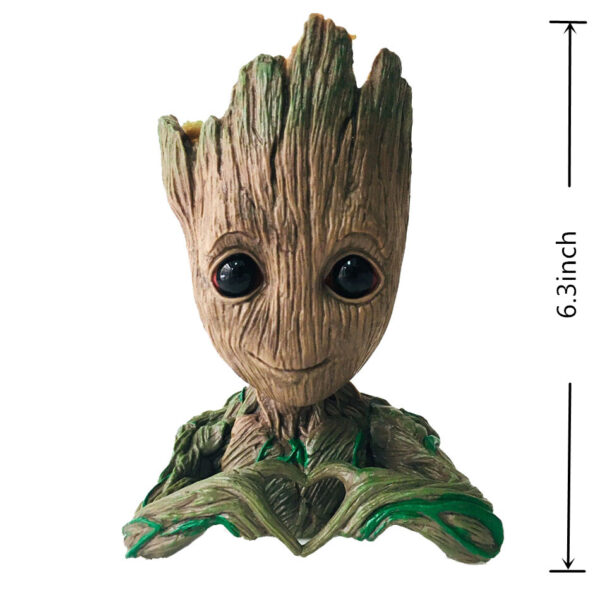 Pag-drop sa Baby Groot Flowerpot Flower Pot Planter Action Figures Mga Tigbantay sa Galaxy Toy Tree 5