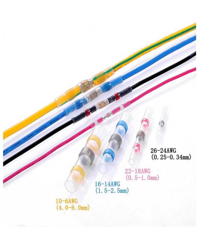 Waterproof Solder Wire Connectors 100pcs JOOPZY