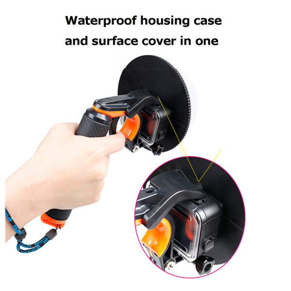 Freya Diving Accessories Dome Port Underwater Diving Camera Lens Cover Foar GoPro Hero 5 6 Swart 1