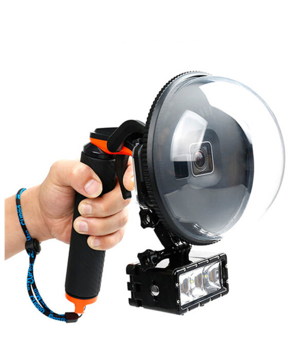 Freya 潛水配件圓頂端口水下潛水相機鏡頭蓋適用於 GoPro Hero 5 6 黑色 6