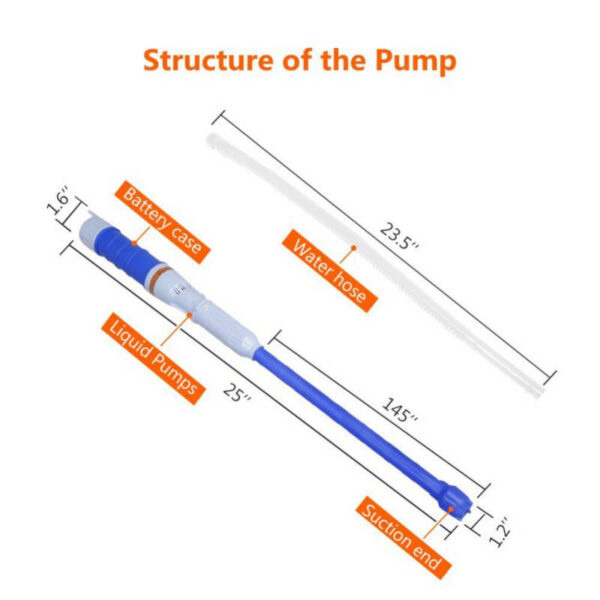 Handheld Pump Battery Operated Liquid Transfer Water Gas Tools Petrol Fuel Portable Car Siphon Hose Outdoor 1