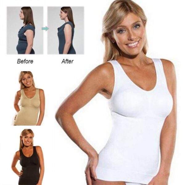 Hot Shaper Slim Up Lift Plus Size Bra Cami Tank Top Women Body Shaper Removable Shaper 1