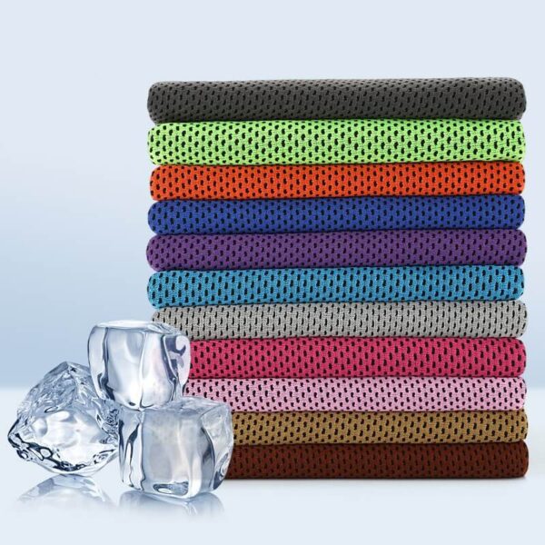 Hot Summer Sport Ice Towel 9 Colors 90 30cm Utility Enduring Instant Cooling Face Towel Heat 2