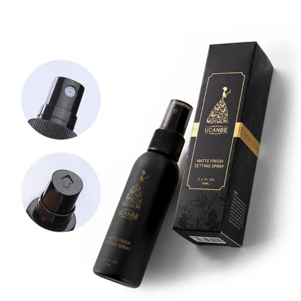 Long Lasting 50ml Cosmetic Natural Setting Spray Makeup Moisturizing Foundation Fix Matte Finishing Setting Spray Cosmetics 5