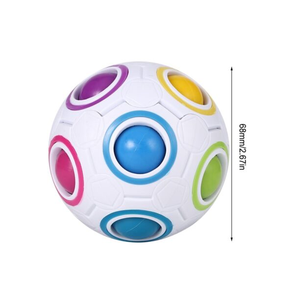 Magic labda szivárvány gömb varázskocka labda stresszoldó szivárvány rejtvények labdák gyerekeknek oktató játékok 4 személyes