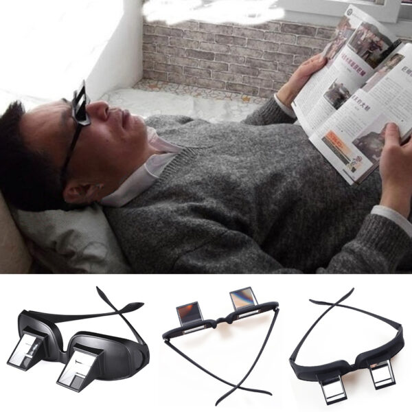 Popular Lazy Man Glasses Horizontal Type Reflective Glasses Practical Lied To Watch TV Newspaper Periscope 1