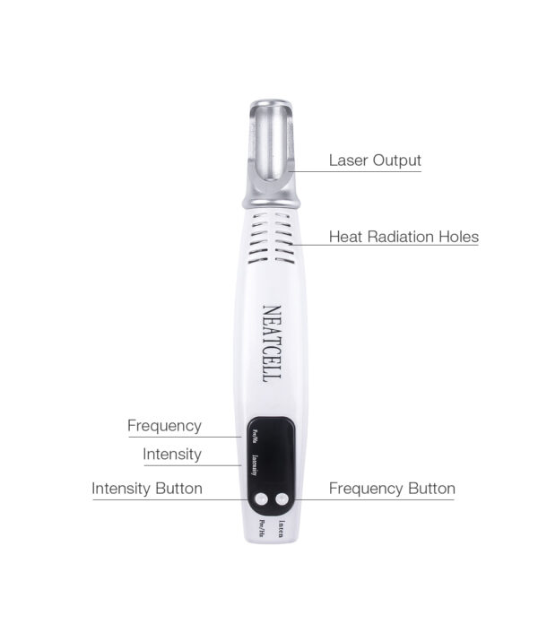 Мини портативии қалами лазерии пикосекунди сурхи нури сурх барои бартараф кардани татуировкаи сиёҳ барои акне доғҳои моле фрекли торик 2 1