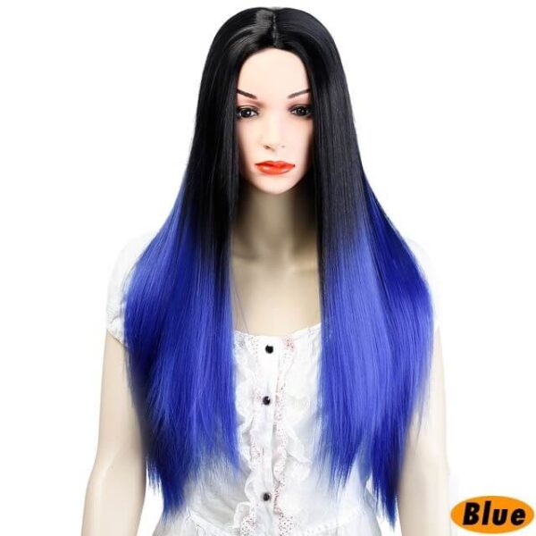 SHANGKE 22 inch Gigun Gigun Gigun Gigun Dudu Long Wig Awọn Sintetiki Sintetiki Fun Women Gigun Obirin 25 1.jpg 640x640 25 1