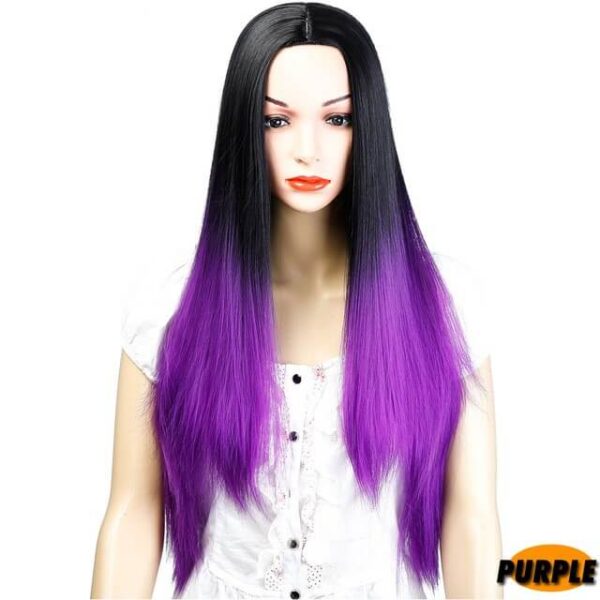 SHANGKE 22 inch Long Straight Black Wig Hairstyles Heat Resistant Synthetic Wigs For Women Long Female 28 1.jpg 640x640 28 1