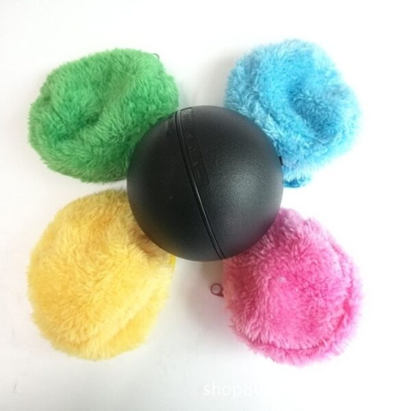 1 Itakda ang Awtomatikong Rolling Vacuum Floor Pagwawalis ng Robot Cleaner Microfiber Ball Paglilinis Sa 4Pcs Makulay