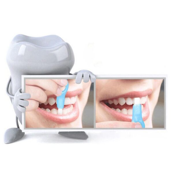 12pcs Kit Pemutihan Gigi Tiub Nano Pemutih Pembersih Gigi Berus Penghilang Noda Gigi Jalur Pembersih Gigi 2