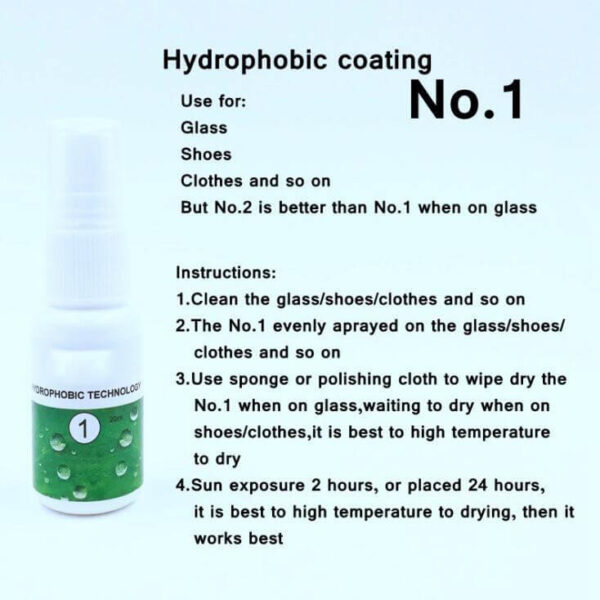 1PCS Liquid Glass Nano Hydrophobic Ceramic Coating For Window Glass Fabric cloth shoes Waterproof Agent spray 1 1