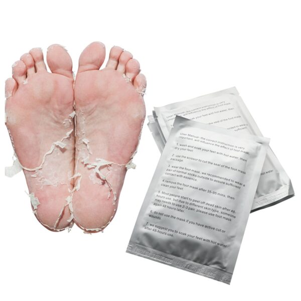 3pair 6 piece Baby Feet Exfoliating Foot Mask Magic Skin Peeling Dead Skin Feet Mask Socks 4
