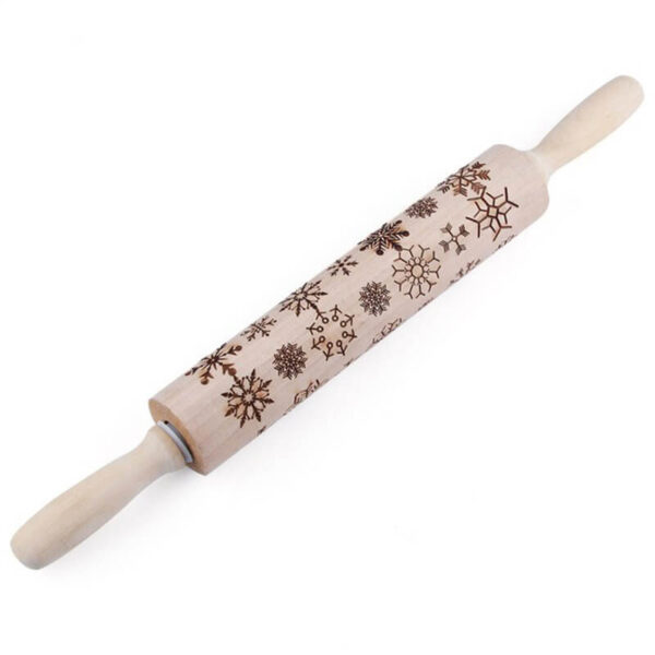 43 5cmDog Christmas Snowflake Cat Wooden Rolling Pin Embossing Baking Cookies Noodle Biscuit Fondant Cake Dough 1 1.jpg 640x640 1 1