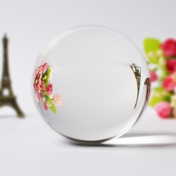 6 7 8 CM Clear Quartz Crystal Ball Natural Amber Stones Feng Shui Glass Photography
