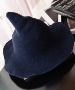 Along the sheep wool cap knitting fisherman hat qiu dong Female fashion witch pointed basin bucket 5.jpg 640x640 5