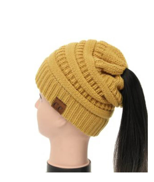 Drop Pengiriman CC Ponytail Beanie Topi Wanita Kualitas Tinggi Soft Knit Beanie Musim Dingin Topi untuk Wanita 45 1.jpg 640x640 45 1