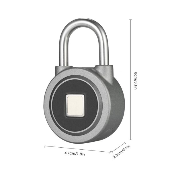 Fingerprint Smart Keyless Lock Waterproof APP Button Password Unlock Anti Theft Padlock Door Lock for Android 2