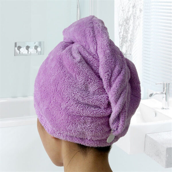 GIANTEX Women Banyo Super Absorbent Dali nga pagpauga Microfiber Bath Towel Buhok Dry Cap Salon Towel 25x65cm 1