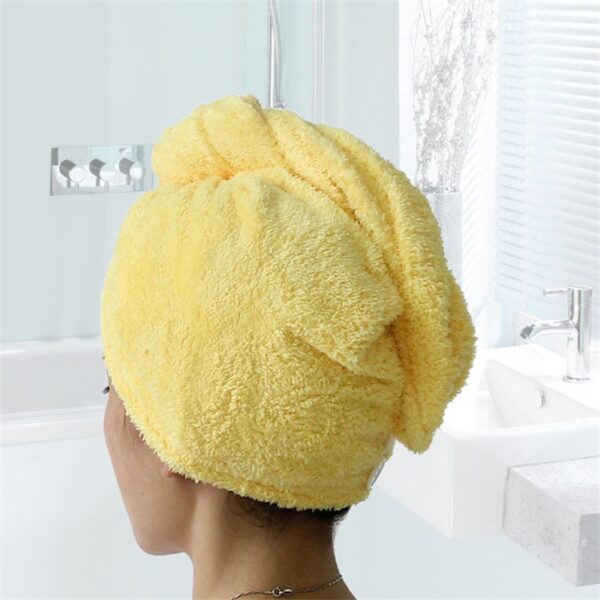 GIANTEX Women Bathroom Super Absorbent Quick drying Microfiber Bath Towel Hair Dry Cap Salon Towel 25x65cm 3