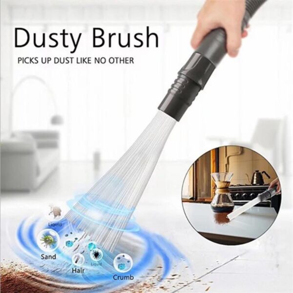 Multifunctional Straw Tube Brush Cleaner Dirt Remover Portable Universal Vacuum Attachment Tools Dusty Brush Cleaning