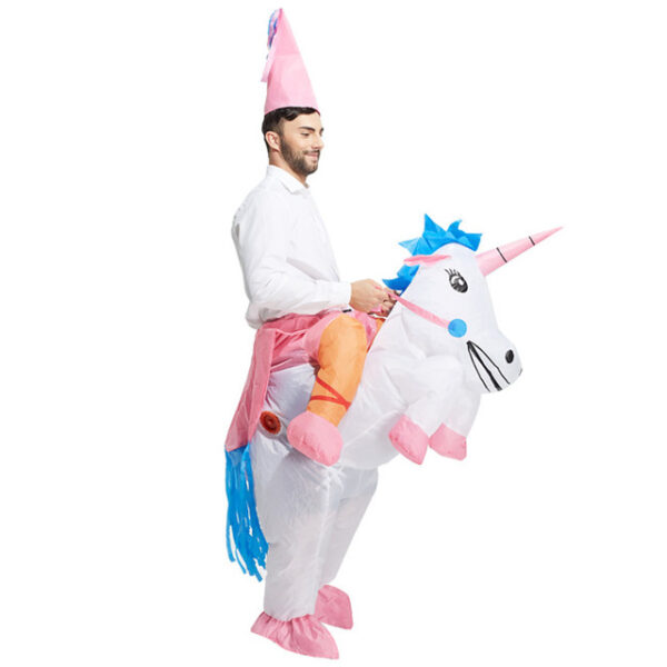 TOLOCO Karnaval Purim Kostum untuk Dewasa Inflatable Dinosaurus Sapi Kostum Fan Dioperasikan Dewasa Cosplay Hewan Dino 3.jpg 640x640 3