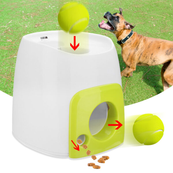 Woopet Pet Dog Toy Atomatik Interactive Ball Launcher Tennis Ball Rolls Out Machine yana ƙaddamar da Kwallaye 1