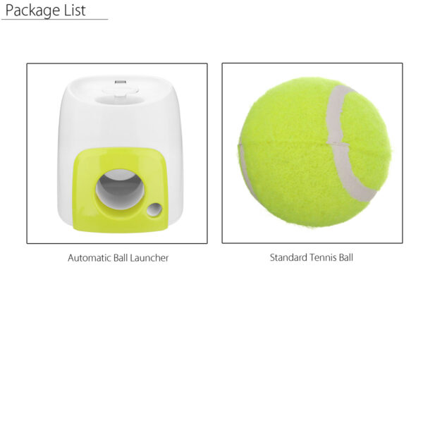 Woopet Pet Dog Toy Automatic Interactive Ball Launcher Ball di Tennis Ball Rolls Out Machine Launching Fetching Balls 3