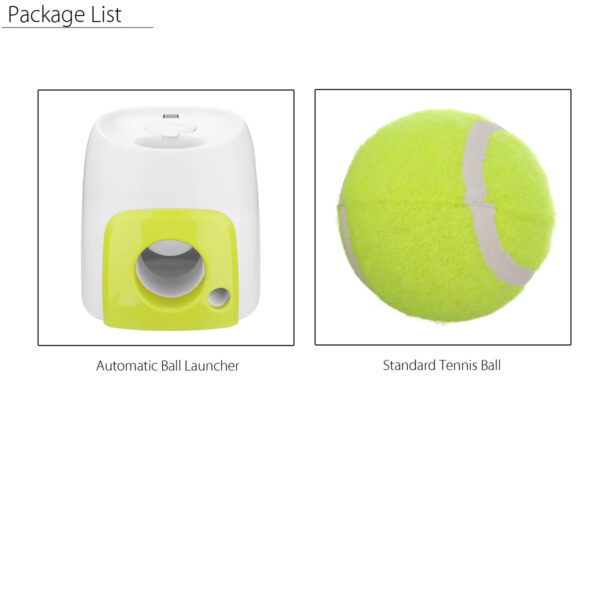 Woopet Pet Dog Toy Lanciatore automatico di palline interattivo La pallina da tennis rotola fuori dalla macchina lanciando le palline di recupero 3