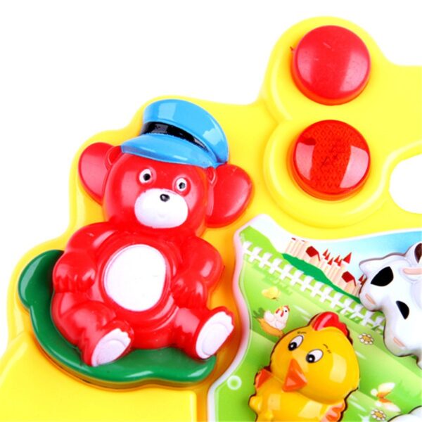 1 PC Baby Musical Toys Educational Animal Farm Piano Developing Musical Toys with Animal Sound Cute 2
