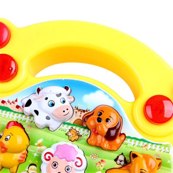 1 PC Giocattoli musicali per bambini Pianoforte educativo per la fattoria degli animali Sviluppo di giocattoli musicali con il suono degli animali Carino 5