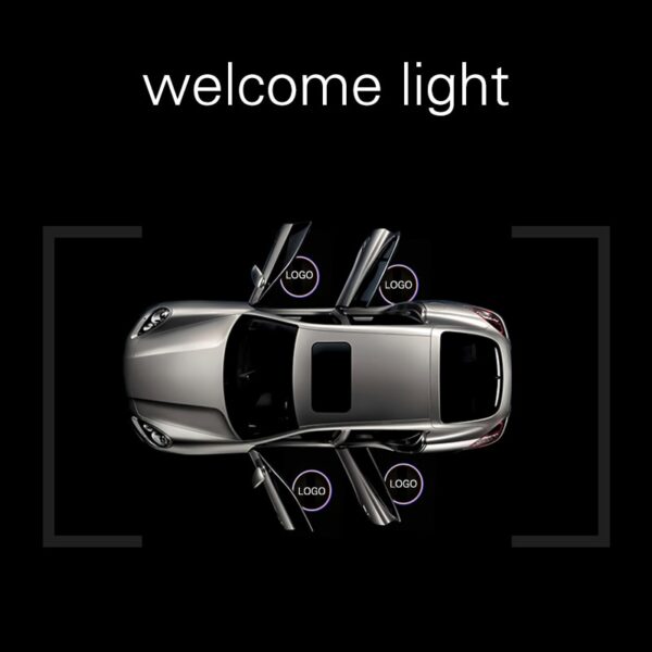 1PC Universal þráðlaus bílahurð Velkomin lógóljós skjávarpa LED leysilampi fyrir Ford BMW Toyota 3